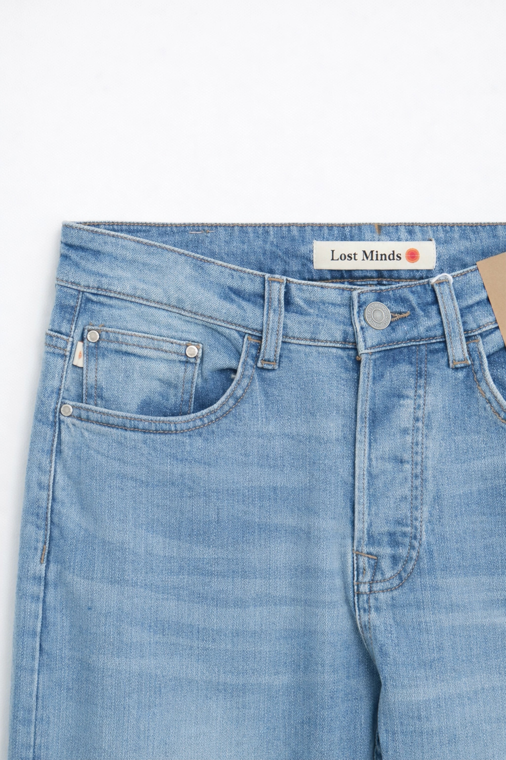 Men Branded Denim Jeans - L/Blue