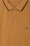 Men Branded Polo - Brown