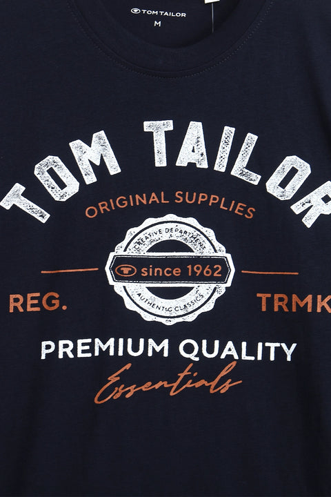 Men Branded Graphic T-Shirt - D/Blue