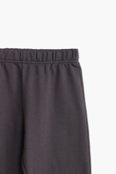 Boys Branded Terry Trouser - Charcoal