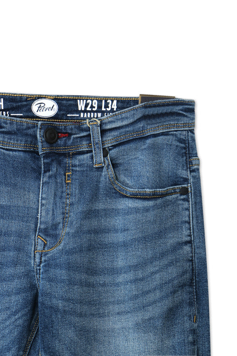 Man Petrol Denim Jeans - M/Blue