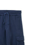 Men branded Cargo Trouser - Navy