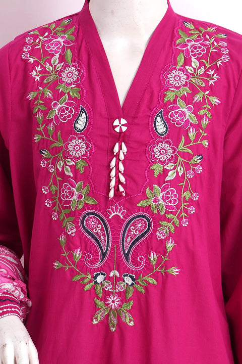 3 PIECE EMB LAWN SUIT