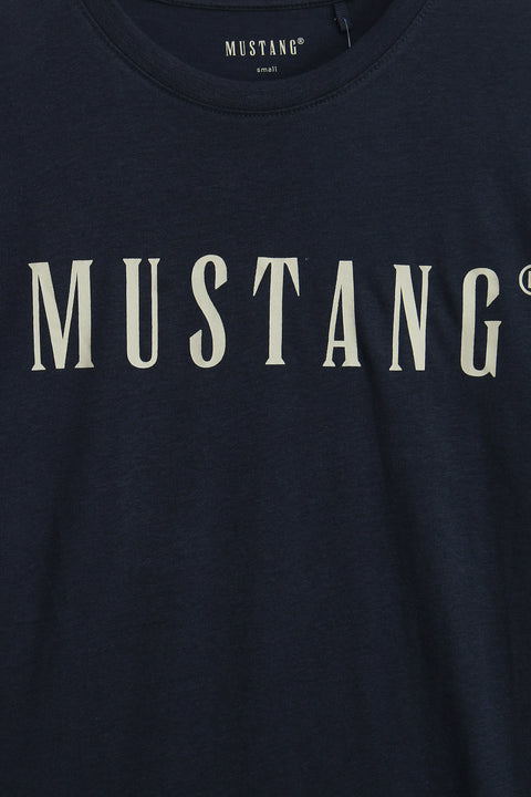 Men Branded Graphic T-Shirt - D/Blue