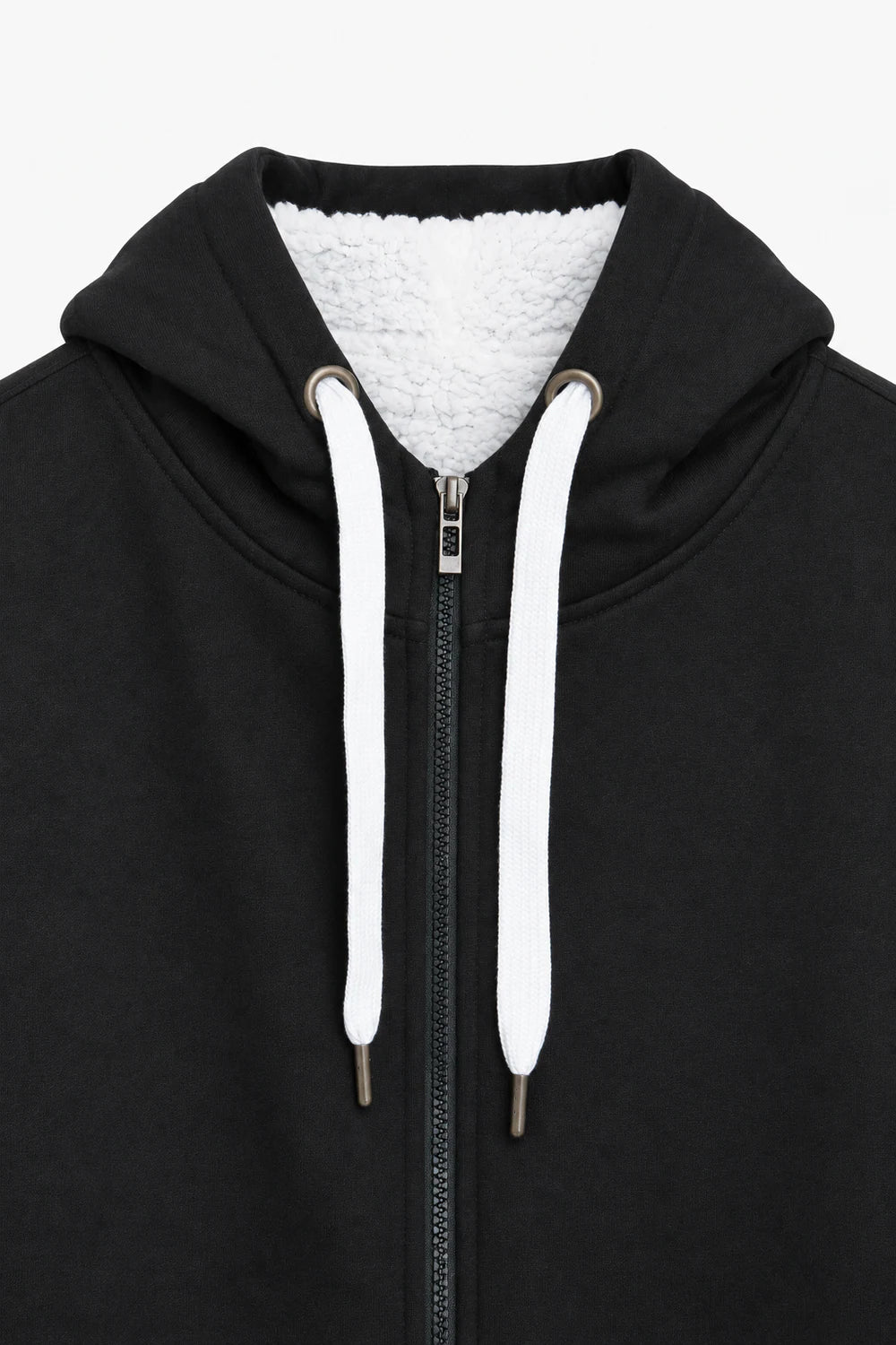 Men Branded Hoodie Zipper - Black