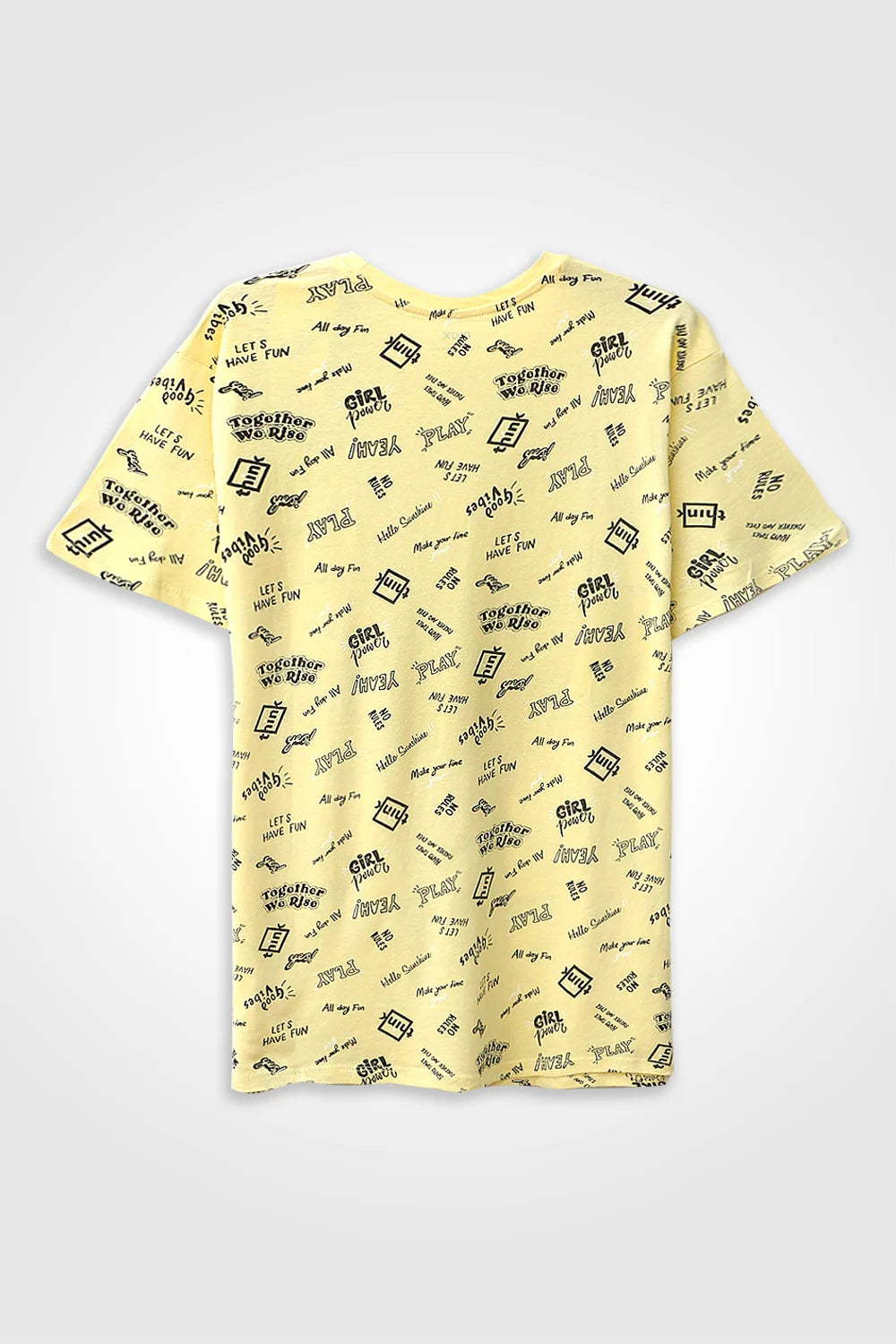Women's Graphic T-Shirt (Brand -Max) - Yellow