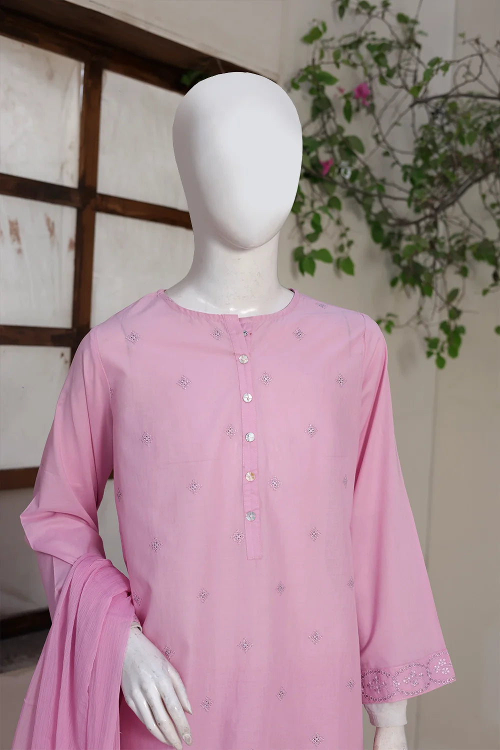 3 PIECE LAWN EMB SUITS