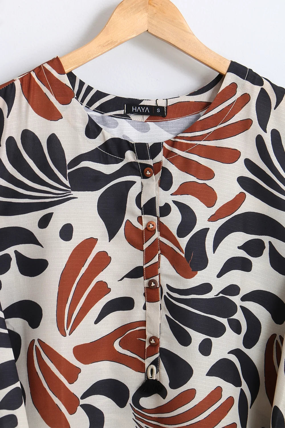 PRINTED SLUB SHIRT