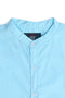 Boys Band Collar Shirt IMBCS#08 - Sky Blue