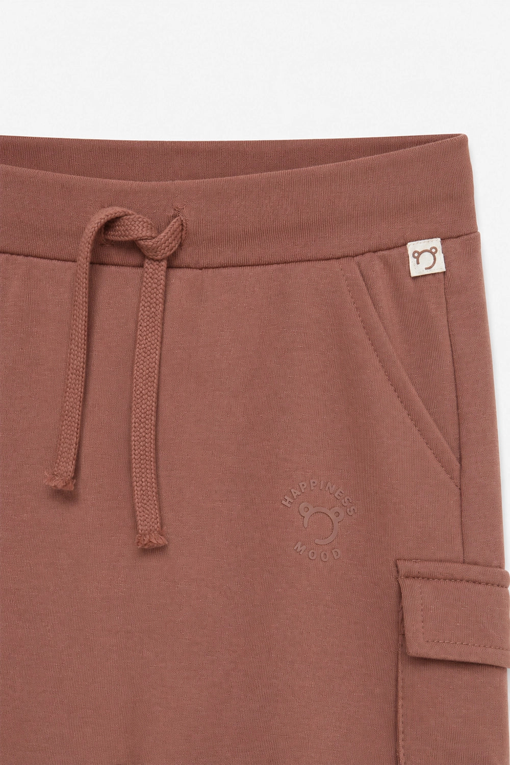 Boy Branded Cargo Short - Brown