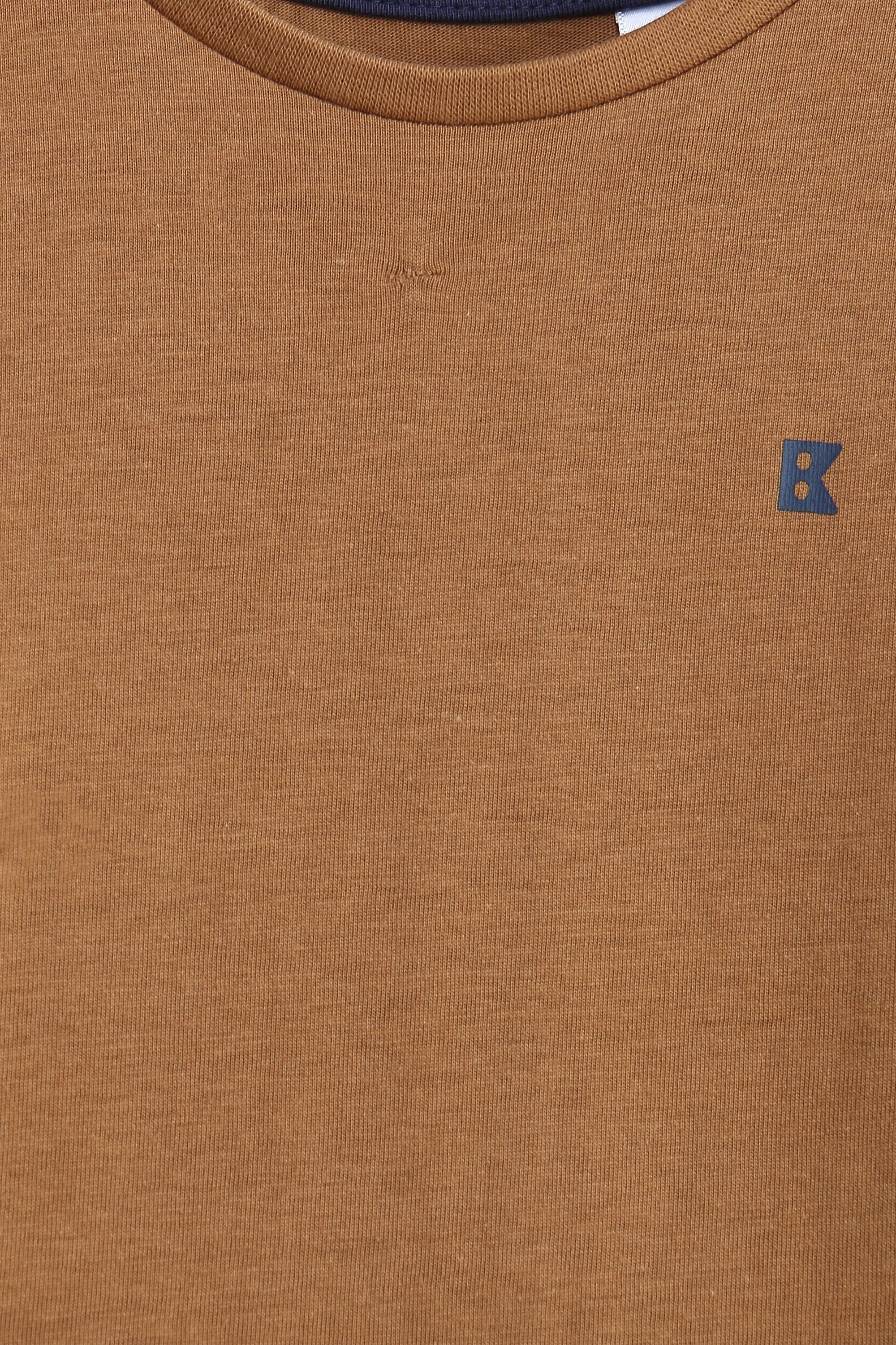 boy Branded T-Shirt F/S - Brown
