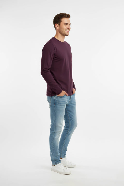 Men's Branded T-Shirt F/S - Plum