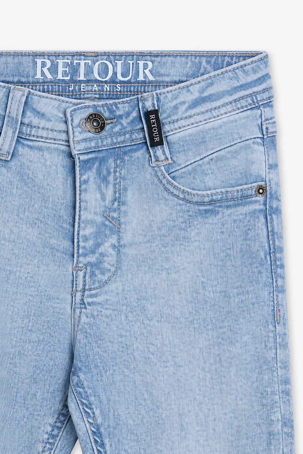 Boy Branded Straight fit Denim Pant - Blue