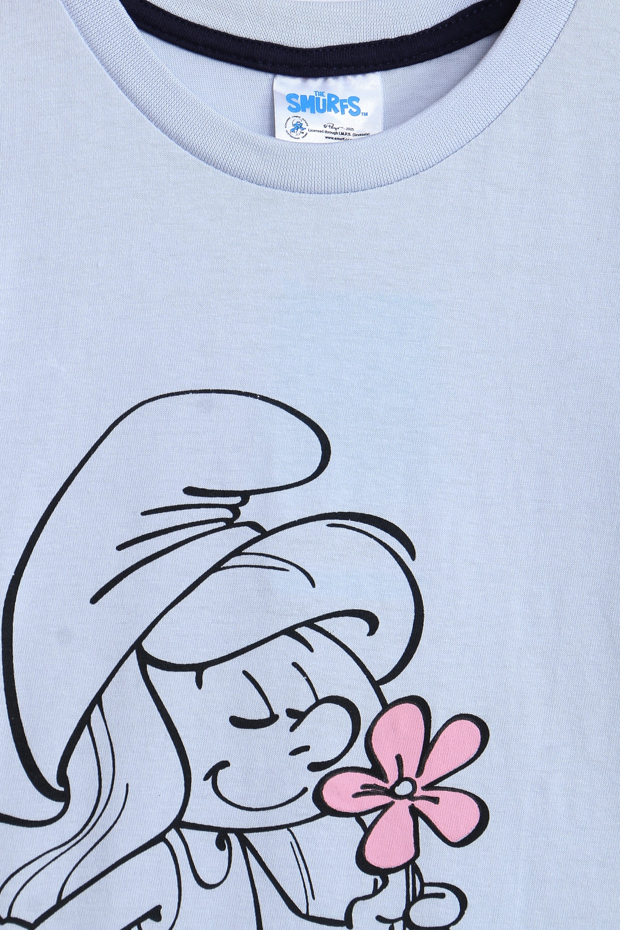 Girls Branded Graphic T-Shirt - Sky Blue