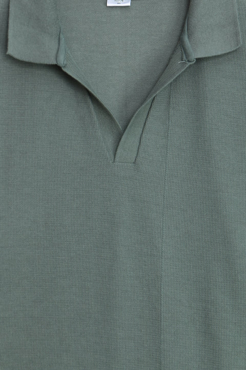 Men Branded Polo - Green