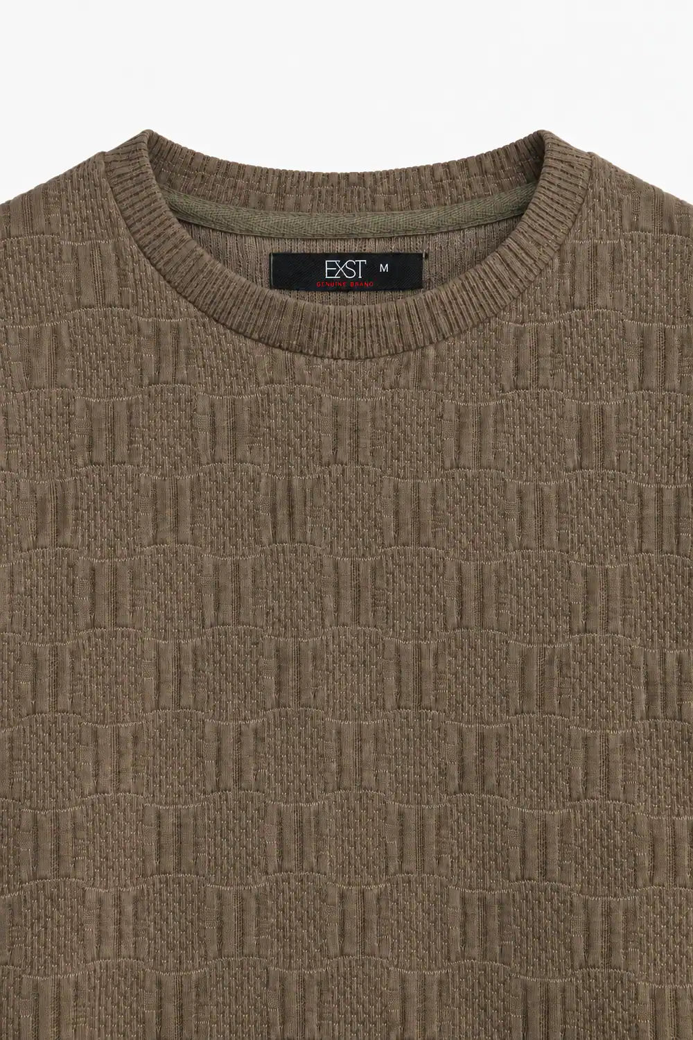 Textured Knit Sweatshirt