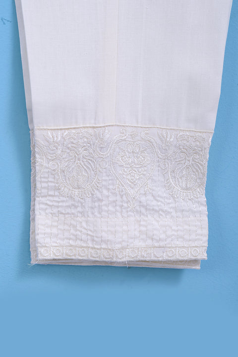 Women Eastern Cotton Trouser SWT65 - White