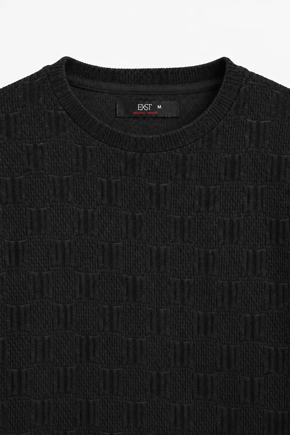 Textured Knit Sweatshirt
