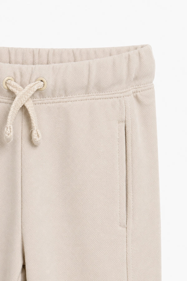 Boys Branded Trouser  - Cream
