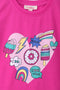 Girls Branded Graphic T-Shirt - Pink