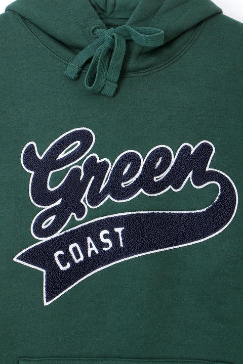 Men Green Coast Hoodie - Green