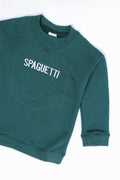 Boys Branded Embroidered Terry Sweatshirt - Green