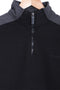 Men Branded Fleece Mockneck - Black