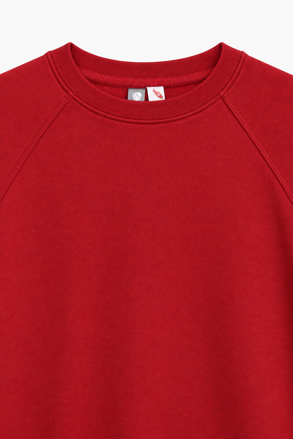 Men Branded Fleece Sweatshirt - Red
