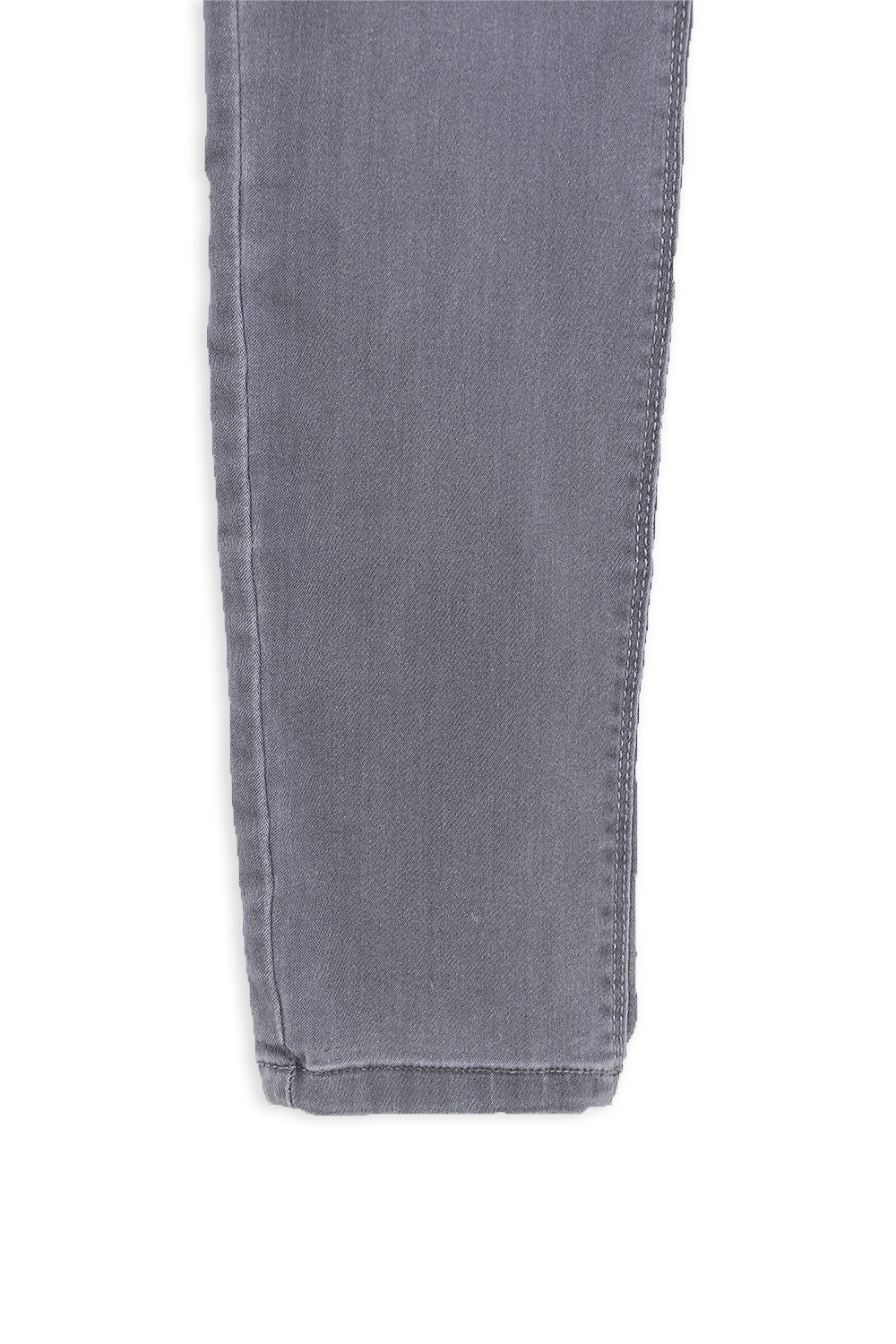 Women's Branded Denim Pant - Grey