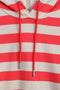 Women Branded Stripes Hoodie - Red