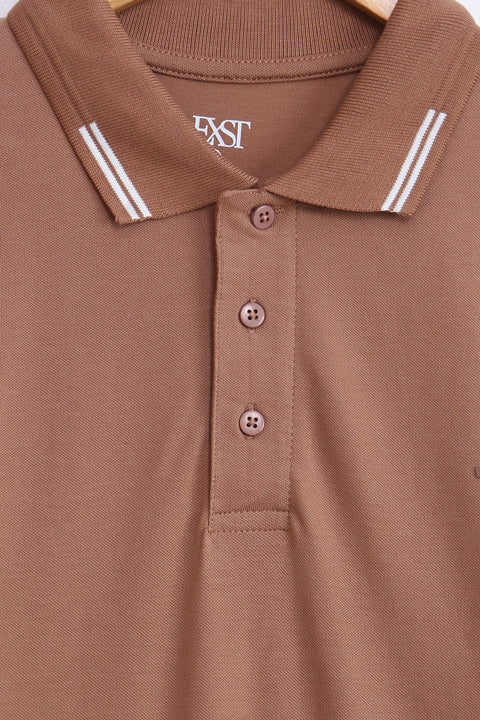 Jacquard Collar Polo