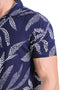 Men Casual Viscose printed Hawaii Dyed Shirt - Navy