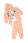Girls Graphic 3-Piece Suit 12447 - Orange