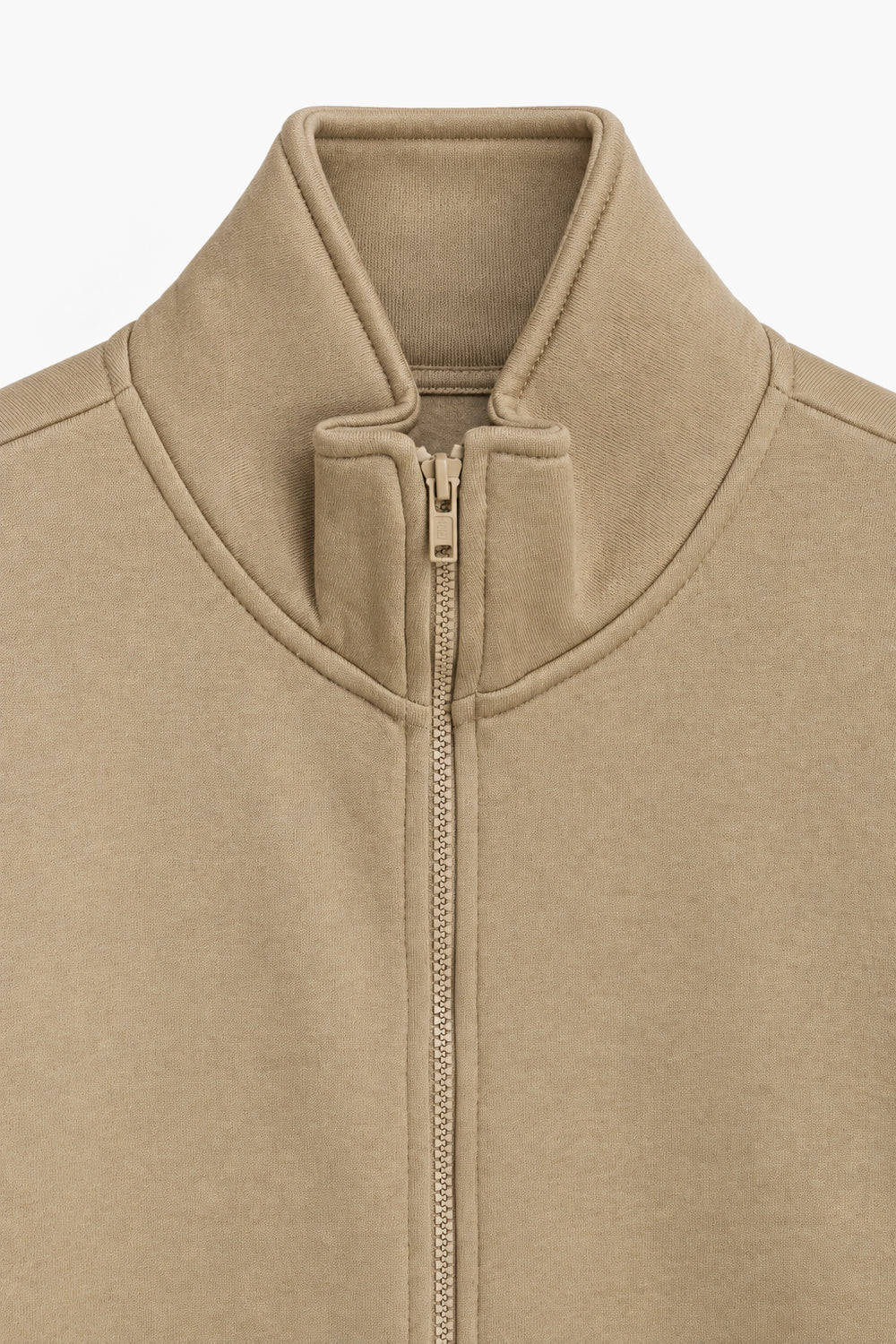 Men Branded Zipper - Camel
