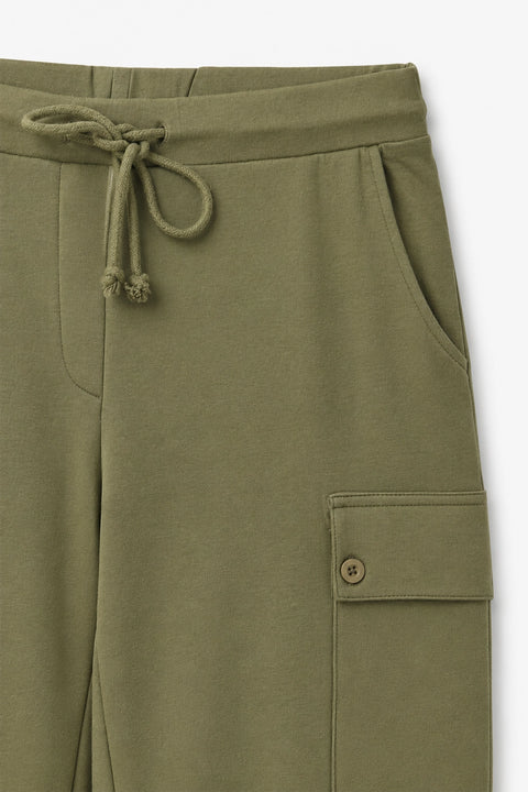 Women Branded Cargo Trouser - Green