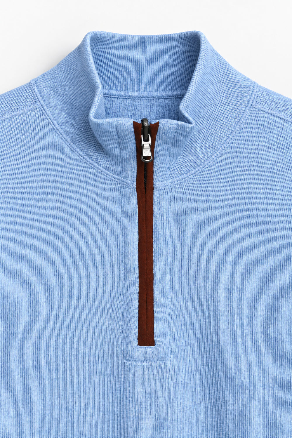Men Branded Mockneck - LT/Blue