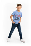 Boys Branded Graphic T-Shirt - Blue