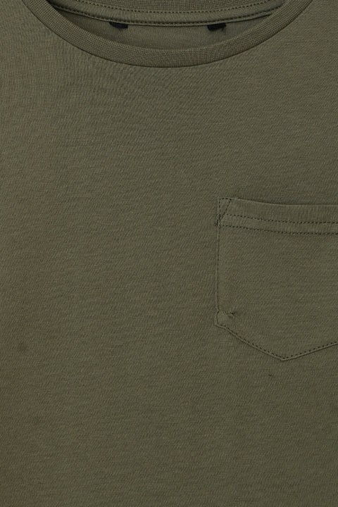 Boy Branded Basic Tee F/S - Green