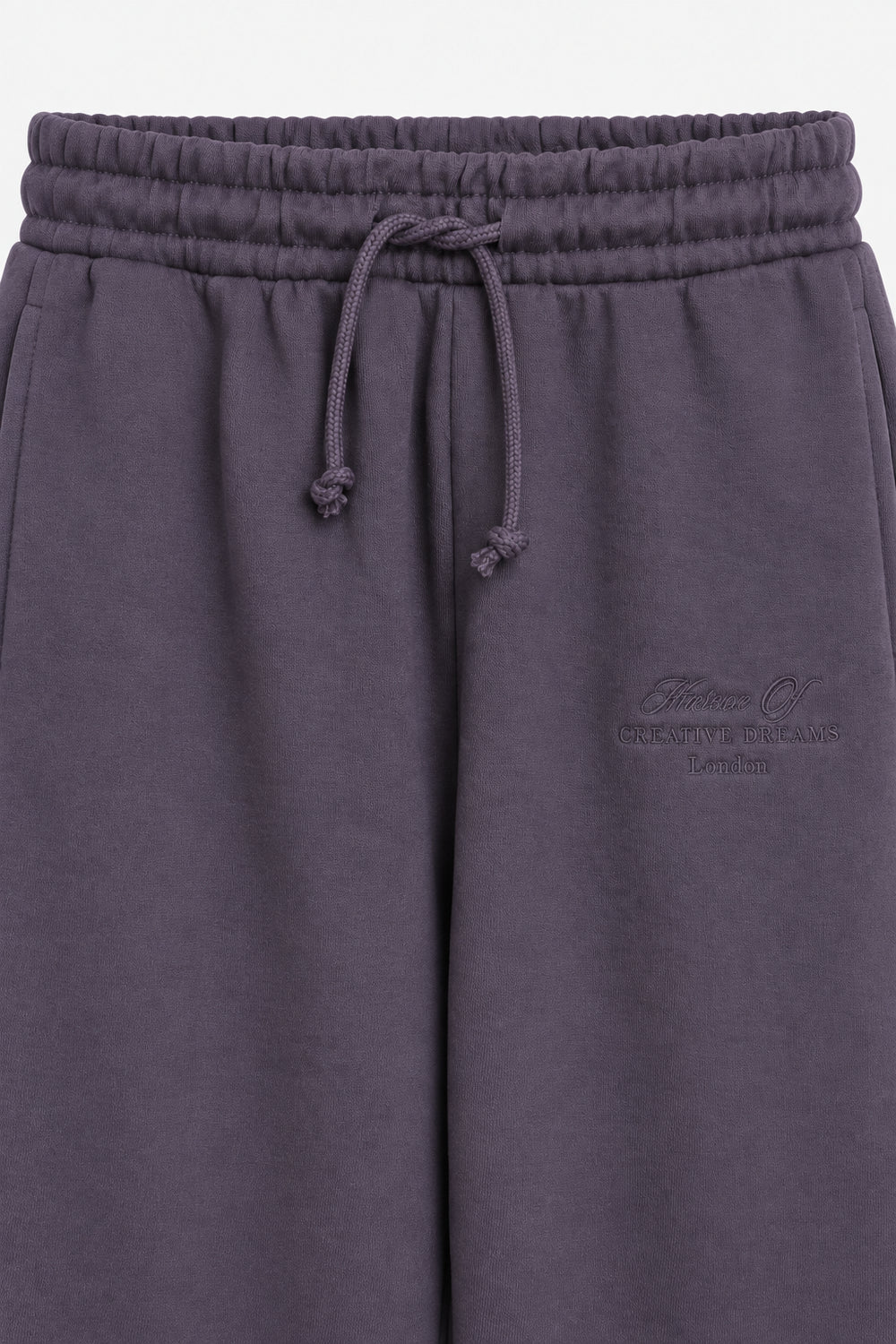 Women Branded Fleece Trouser - D/Purple