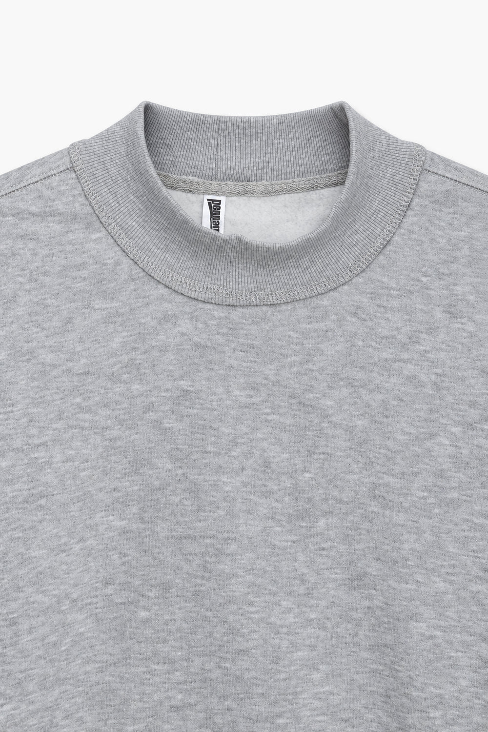 Men Branded Fleece High Neck - Grey