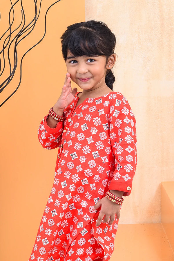 2 PIECE PRINTED KHADDAR SUIT