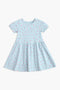 Girls Branded Graphic Frock - L/Green