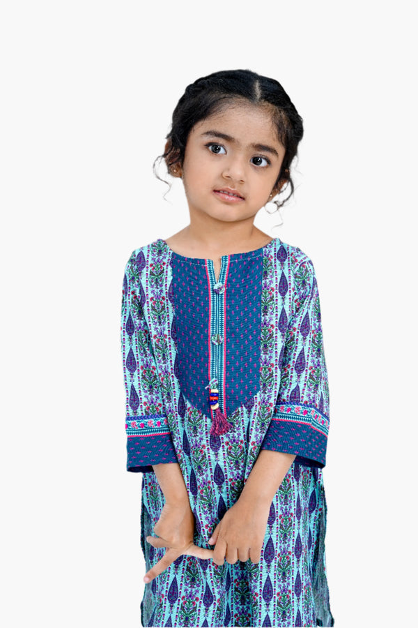 2 PIECE PRINTED KHADDAR SUIT