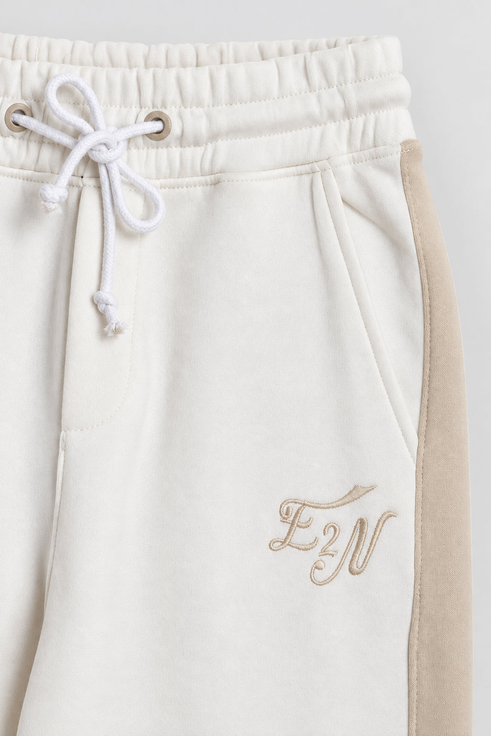 Men Branded Fleece Pajama - White