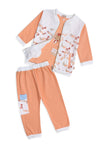 Girls Graphic 3-Piece Suit 1186/7-A - Orange