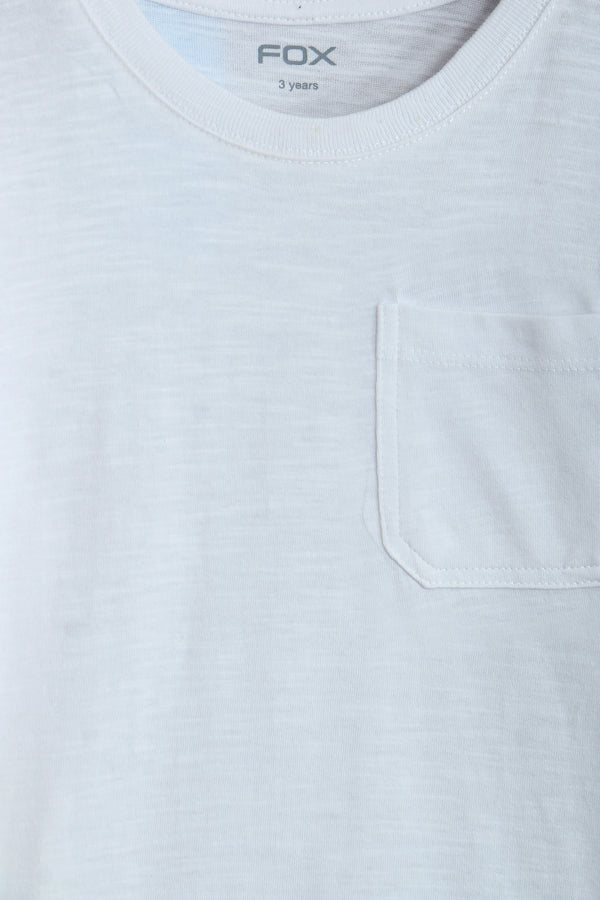 Boys Branded T-Shirt - White