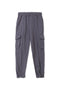 Boys Branded Terry Cargo Trouser - Grey