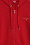 Women Kangroos Hoodie Zipper - Red