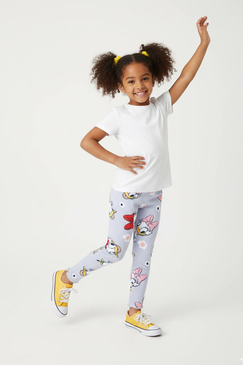 Girls Branded Graphic Capri - L/Blue