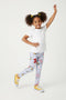 Girls Branded Graphic Capri - L/Blue